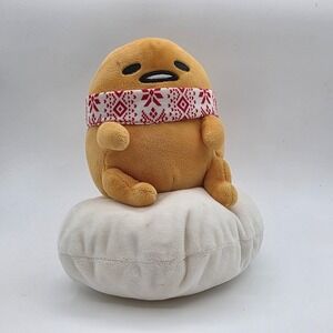 Sanrio Gudetama Lazy Egg Plush with Holiday Nordic Scarf Holiday Winter